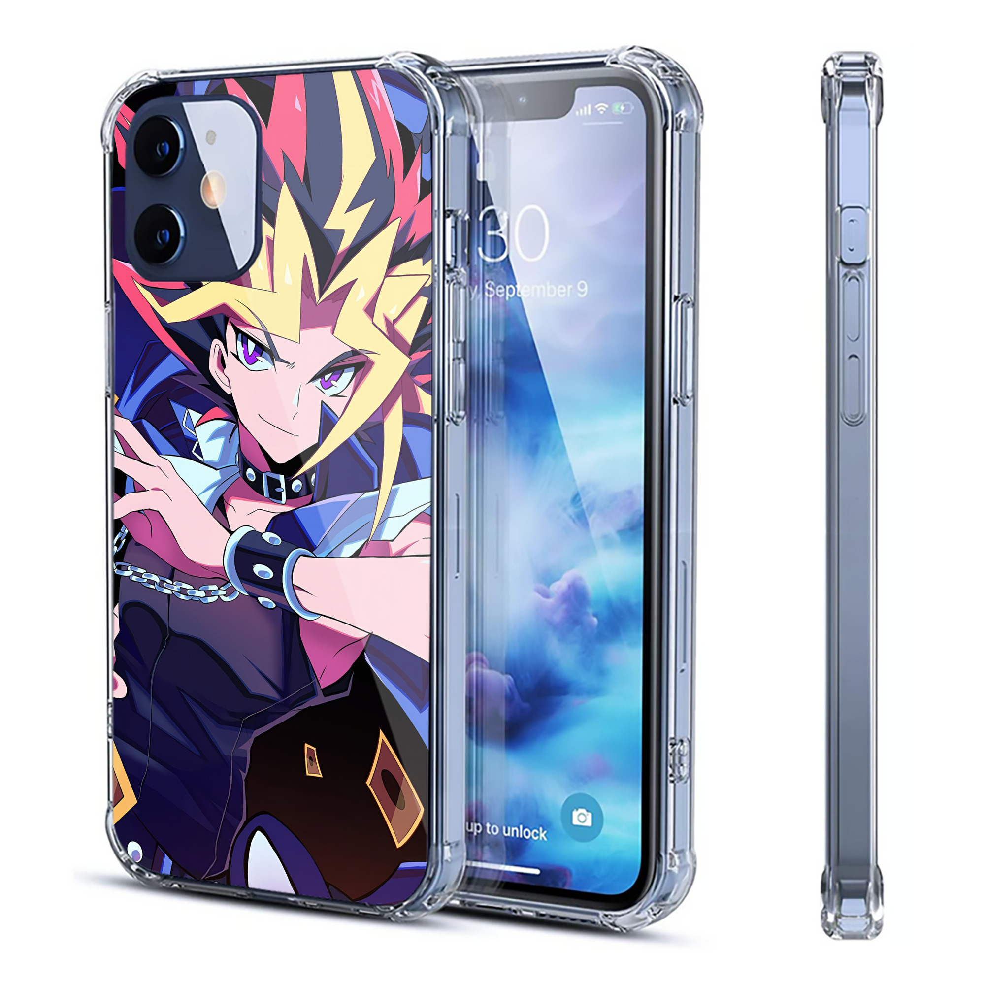 （画像用） 遊☆戯☆王 Yu-Gi-Oh! 【iPhone 12シリーズ対応】透明スマホケース（クリアソフトケース）